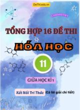 Tổng hợp 16 Đề thi Hóa học 11 giữa Kì 1 Chân Trời Sáng Tạo (Có lời giải chi tiết)